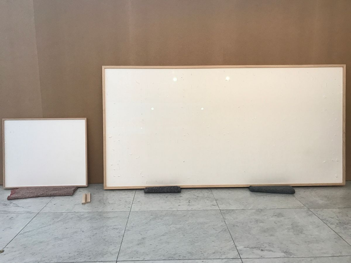 Jens Haaning sent empty frames to the museum for a new artwork called Take the Money and Run Image courtesy of Kunsten Museum of Modern Art in Aalborg
