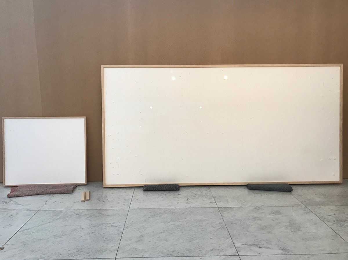 Jens Haaning sent empty frames to the museum for a new artwork called Take the Money and Run Image courtesy of Kunsten Museum of Modern Art in Aalborg
