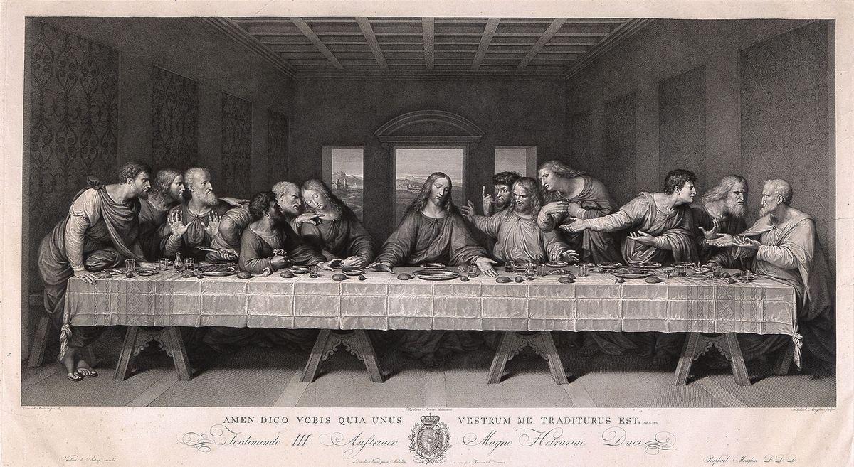 Raphael Morghen's The Last Supper, after Leonardo da Vinci (1800) © Blanton Museum of Art; Leo Steinberg Collection