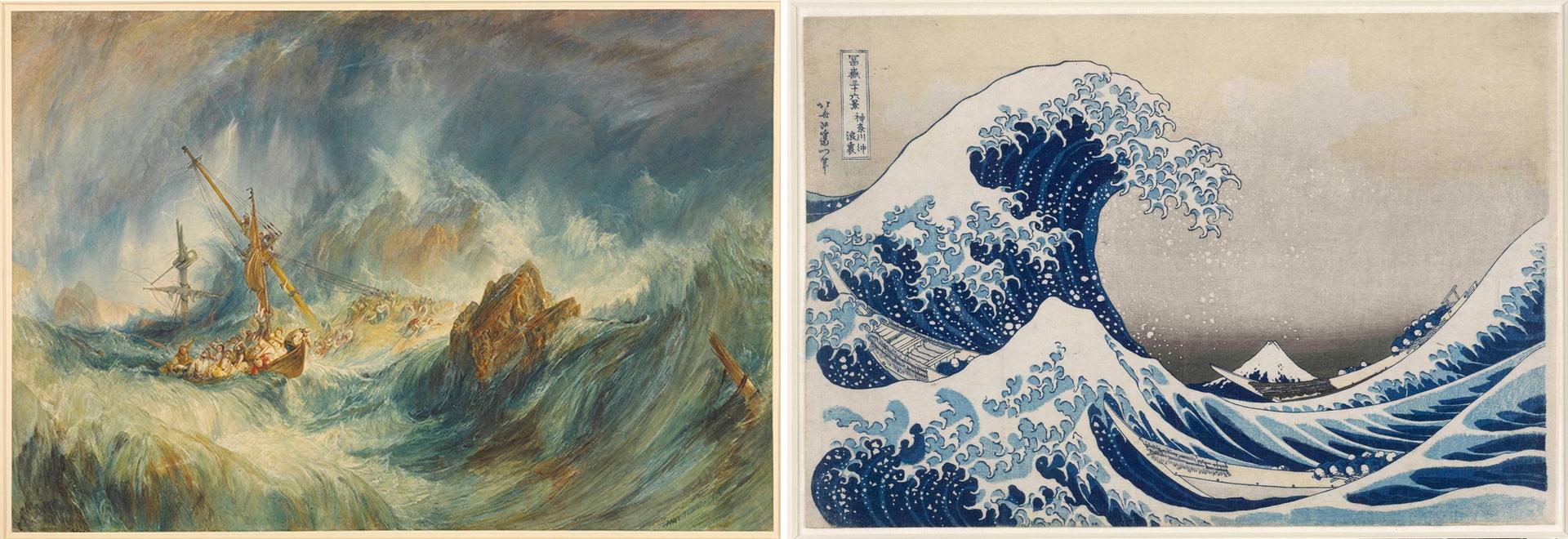 The British Museum has turned both Joseph Mallord William Turner's A Storm (Shipwreck, 1823) and Katsushika Hokusai's Under the Wave off Kanagawa (The Great Wave, 1831) into NFTs. © 2021, The Trustees of the British Museum