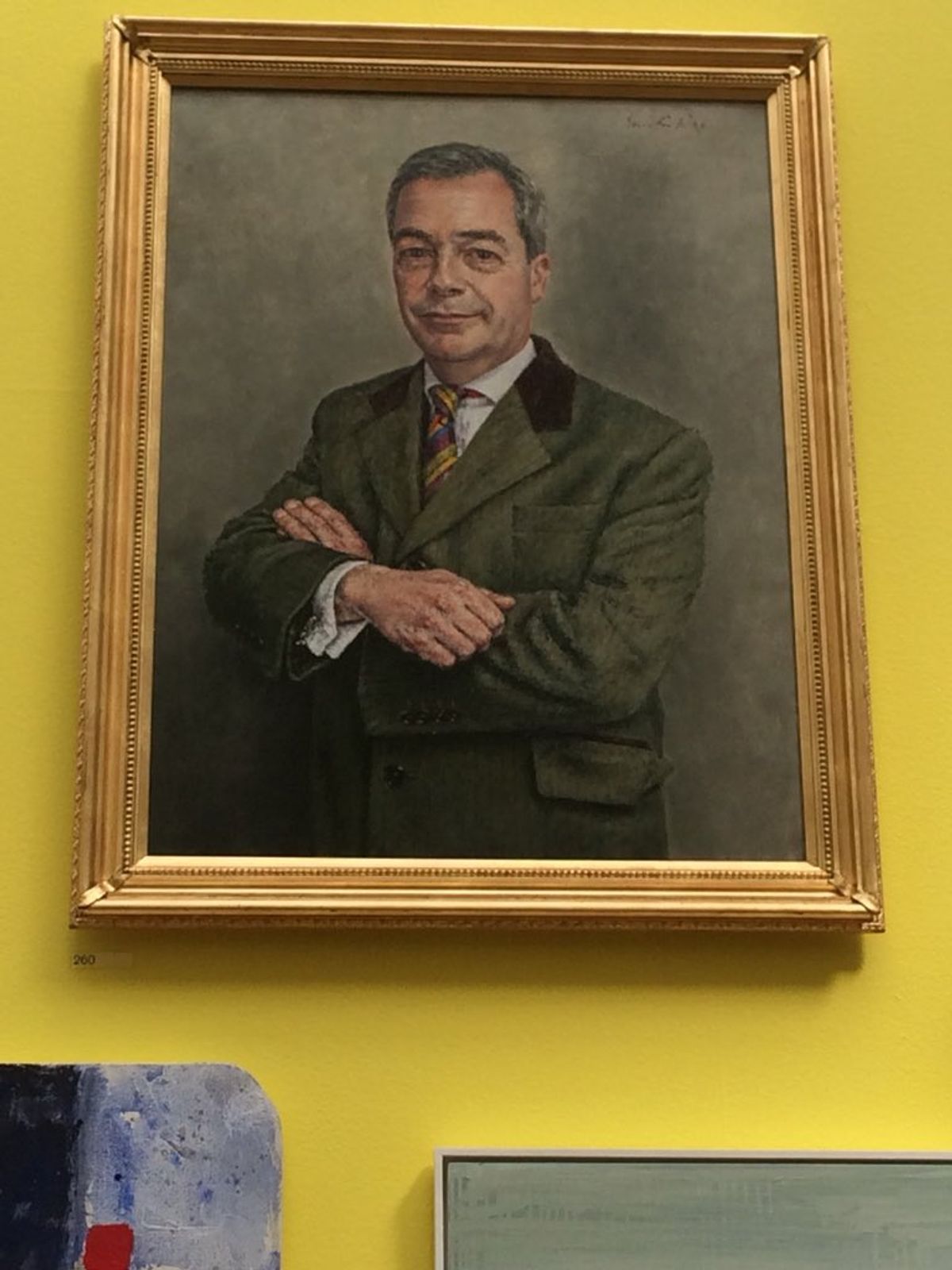 Nigel Farage MEP (2018) by David Griffiths © courtesy Bob Hawkins