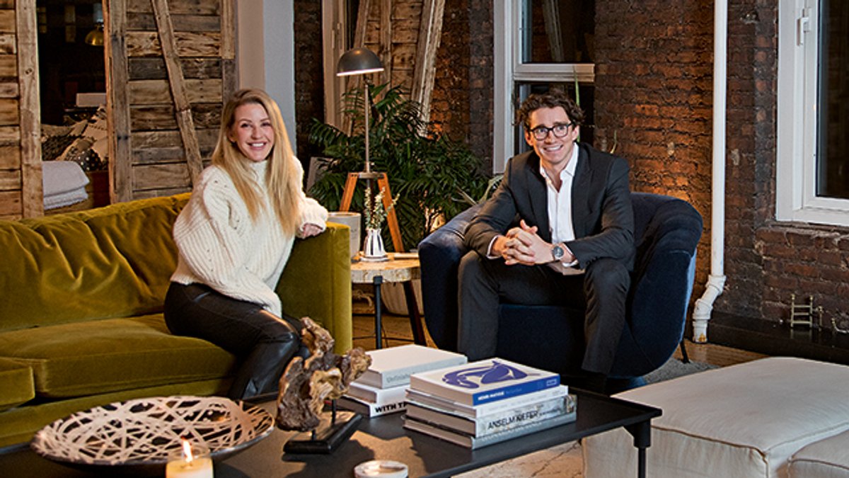 "Curators" Ellie and Caspar courtesy Sotheby's
