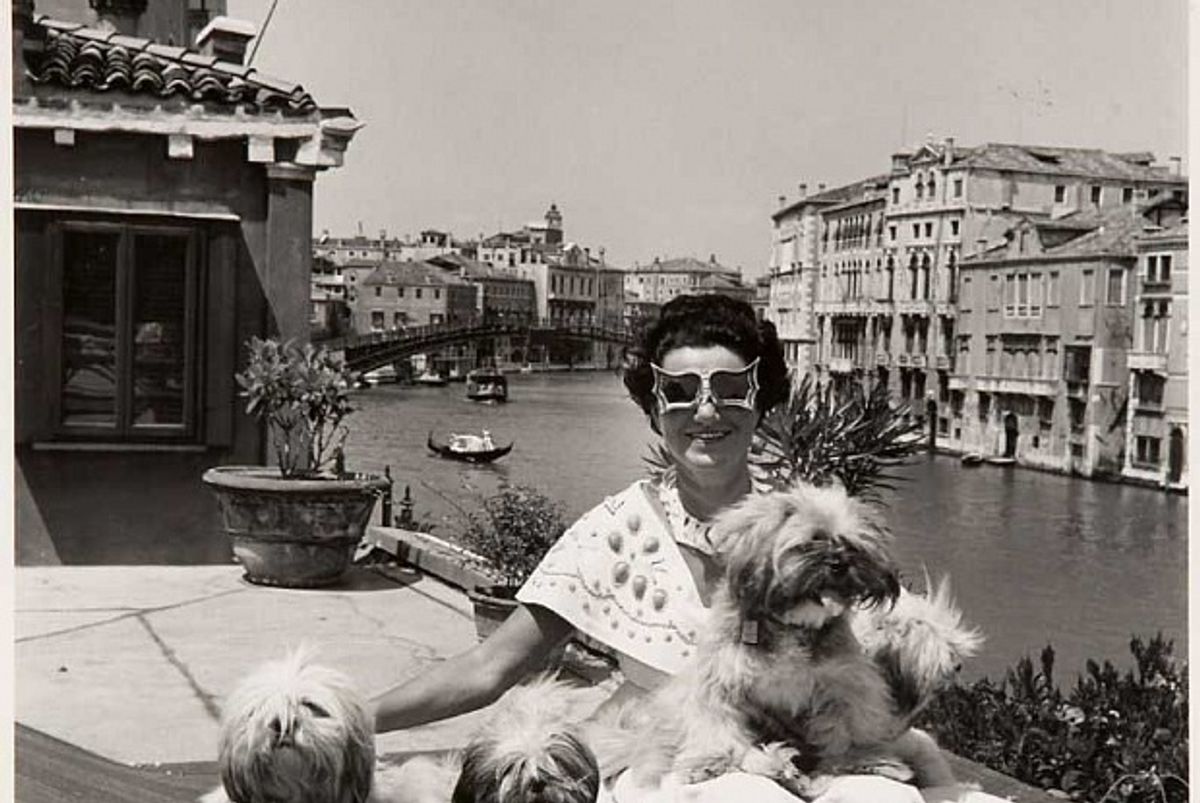 Peggy Guggenheim at her home in the Palazzo Venier dei Leoni, Venice, Italy, 1950 David Seymour