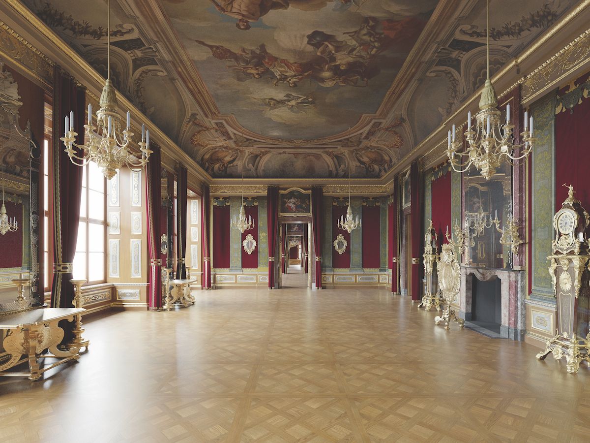 A rendering of the restored royal apartments Staatsbetrieb Saxon real estate and construction management; visualisation by Michel Schneider and mic-vis.de Studio