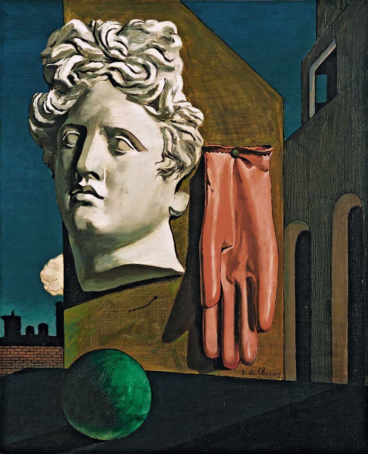 Le chant d'amour (1914) by Giorgio de Chirico is one of 550 works on show in Surrealism at the Pompidou until 13 January 2025
© MoMa