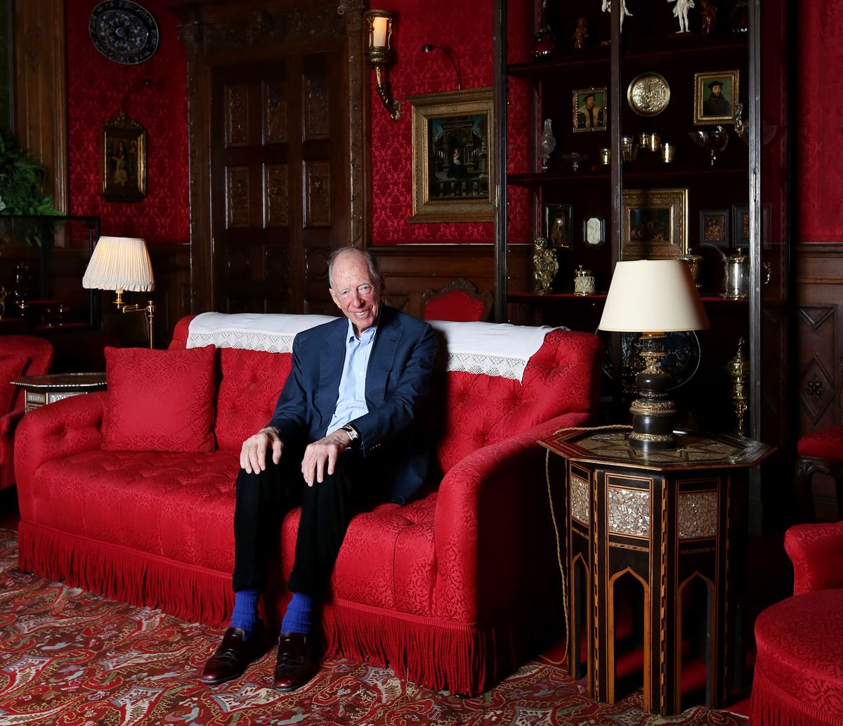 Jacob Rothschild, in the Smoking Room at Waddesdon Manor, in Buckinghamshire Photo by Clara Moden/Country Life/Future Publishing via Getty Images