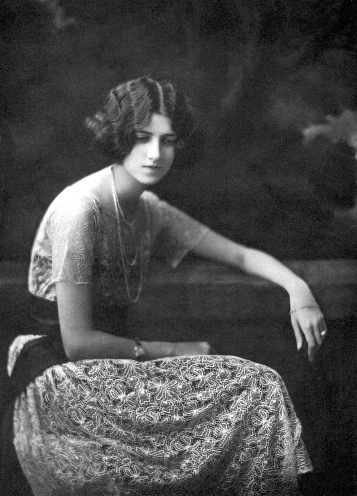 Peggy Guggenheim around the age of 23, when the American heiress was living in Paris and developing friendships with avant-garde artists such as Duchamp Archivio GBB/Alamy Stock Photo