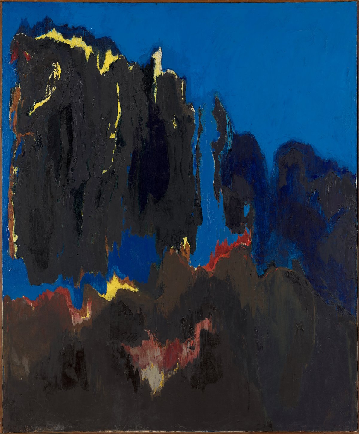 Bernice Bing, Blue Mountain, No. 2, 1966. Asian Art Museum of San Francisco, Gift of the Estate of Bernice Bing © Estate of the Artist. Photograph © Asian Art Museum of San Francisco.