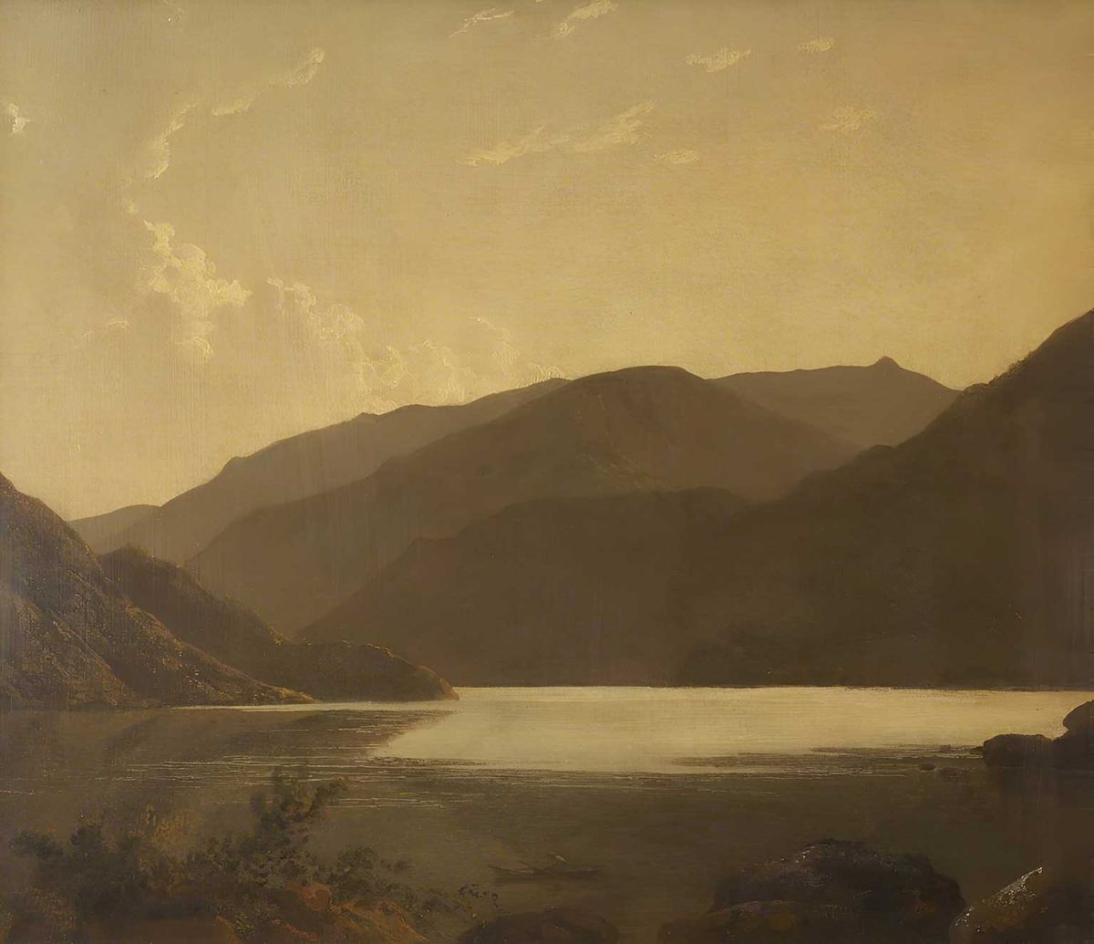 Joseph Wright of Derby’s Ullswater (1795). Probably the last landscape the artist painted

Courtesy the Wordsworth Trust