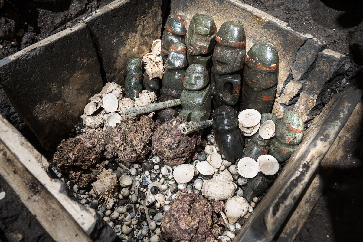 Detail of excavation 189 Photo: Mirsa Islas, courtesy of the Templo Mayor Project, INAH