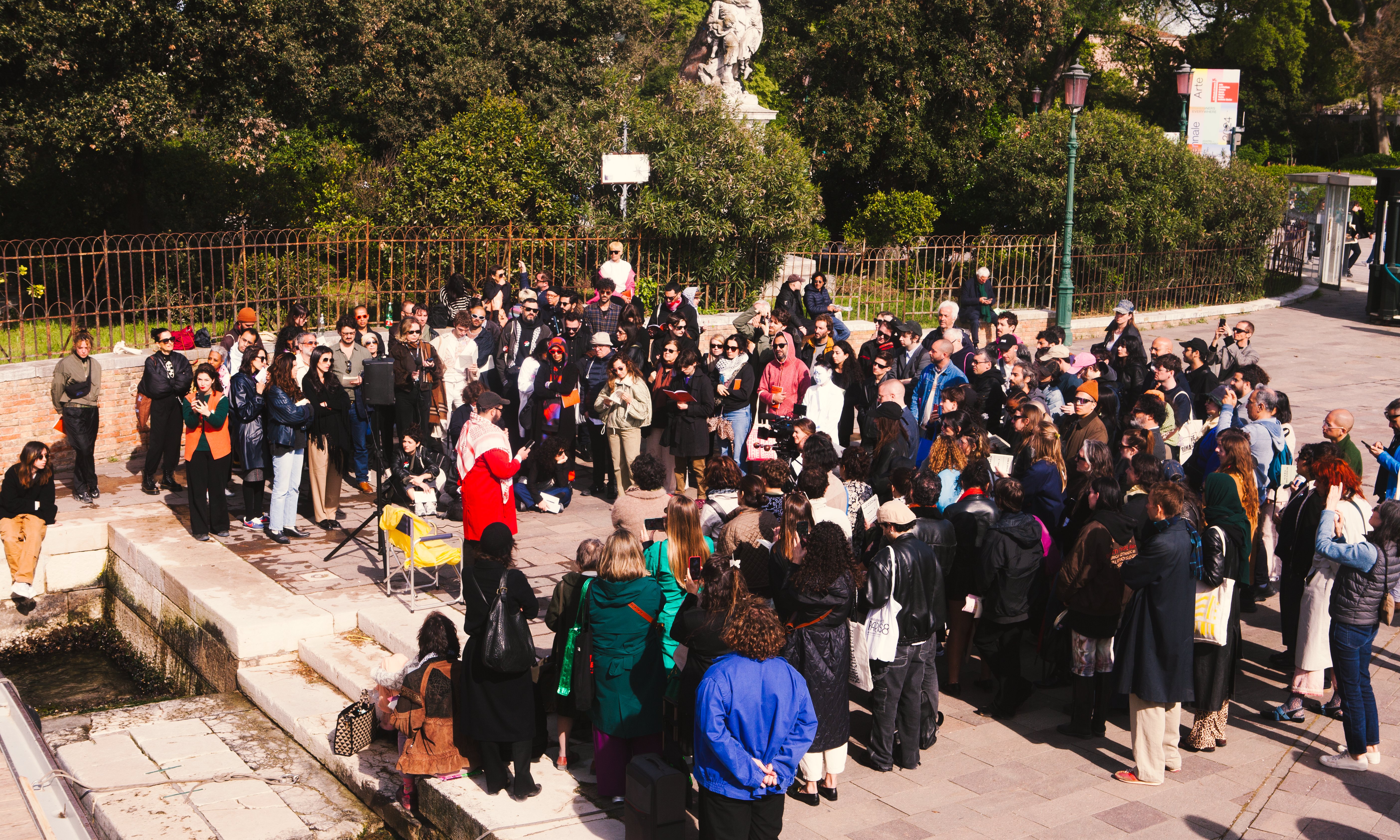 Pro-Palestine protests continue at Venice Biennale - Vimarsana News