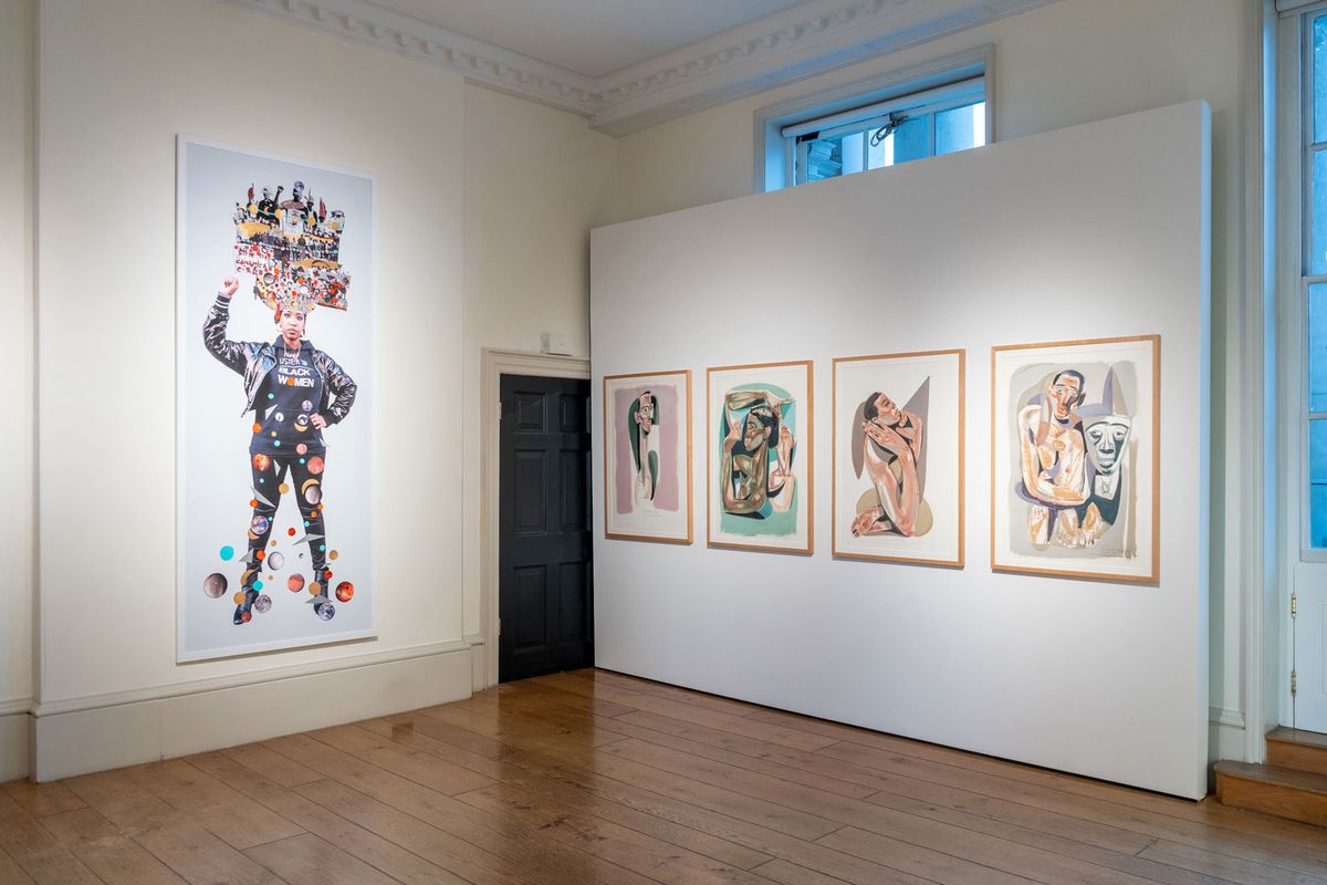 Addis Fine Art's stand at the ninth 1-54 Contemporary African Art Fair in London Photo: Marek Chojnacki; courtesy of Ridvan Bayrakoglu and Addis Fine Art