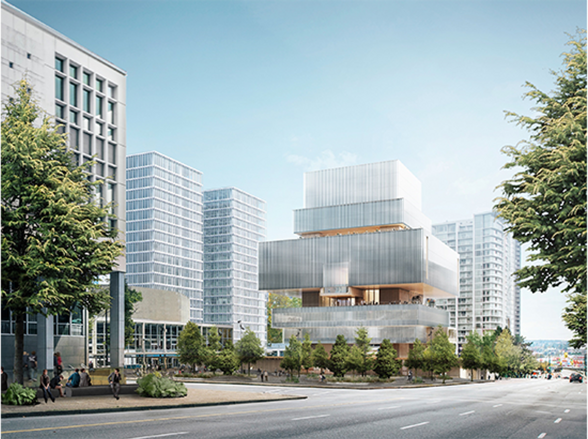 A rendering of the new Vancouver Art Gallery building project, led by Herzog and de Meuron senior partner Christine Binswanger 