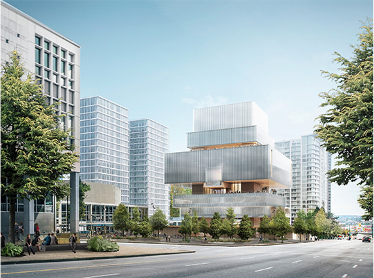 A rendering of the new Vancouver Art Gallery building project, led by Herzog and de Meuron senior partner Christine Binswanger