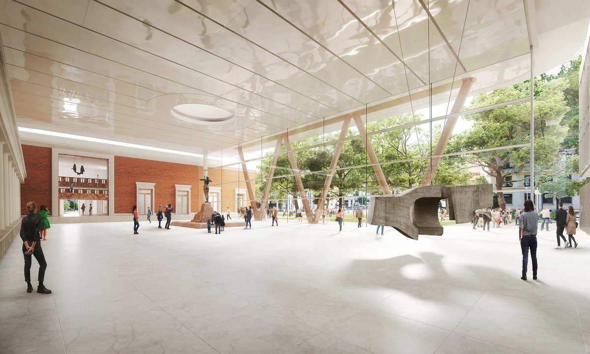Image accompanying source report: Norman Foster's floating pavilion doubles exhibition space at Bilbao fine arts museum