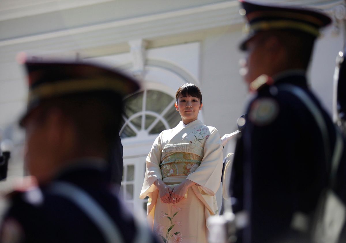 Mako Komuro, then Princess Mako of Akishino, in 2015 Photo by Presidencia El Salvador, via Wikimedia Commons