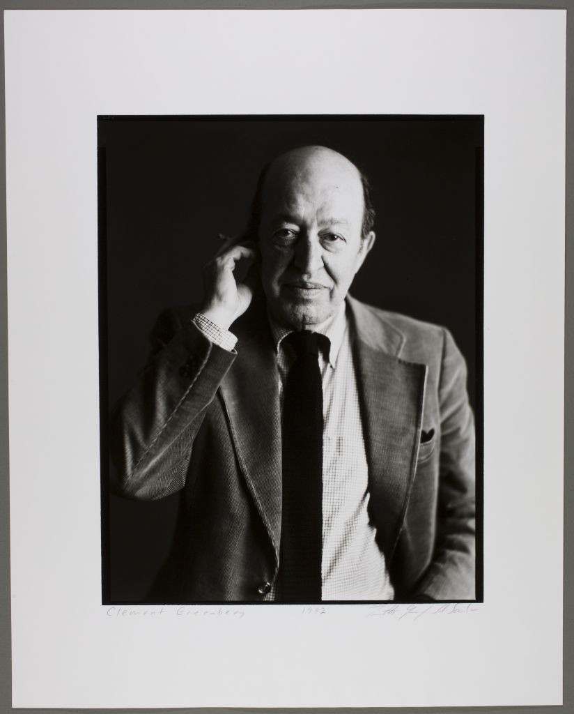 Timothy Greenfield-Sanders, Clement Greenberg, 1982 © 1982 Timothy Greenfield-Sanders