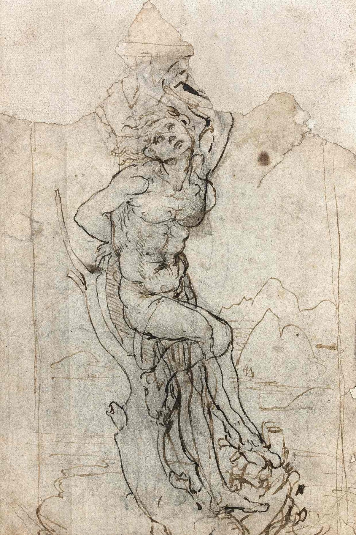 Study for a Saint Sebastian in a landscape (around 1478-83) is thought to be worth €15m