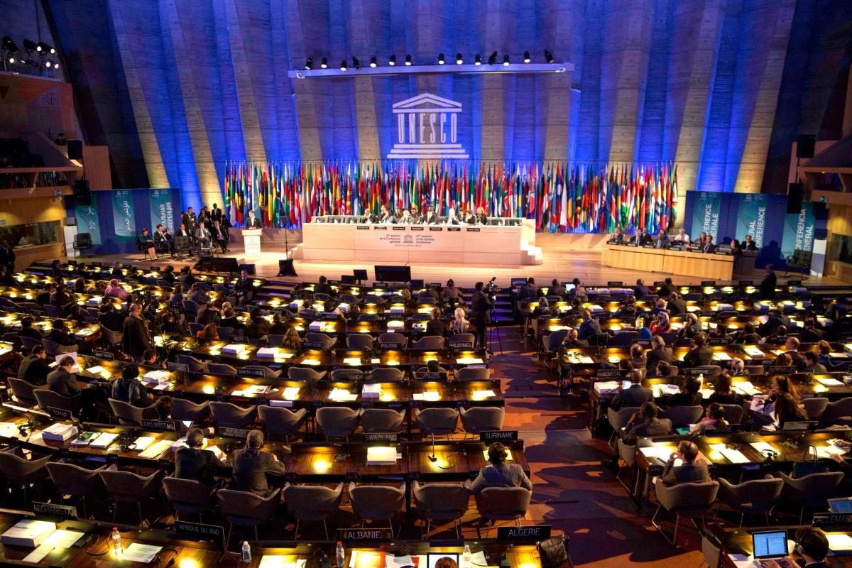 The General Assembly of Unesco in Paris Photo: Fernanda LeMarie - Chancellery of Ecuador