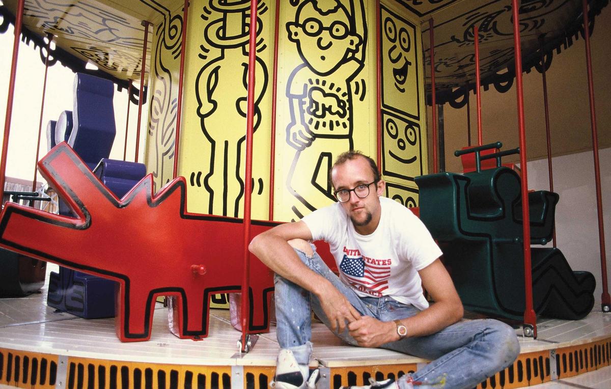 All the fun of the fair: Keith Haring’s carousel (above), a key draw at the original Luna Luna in Hamburg, has been resurrected for the Los Angeles iteration
© Keith Haring Foundation/licensed by Artestar, New York. Photo: © Sabina Sarnitz. Courtesy Luna Luna, LLC