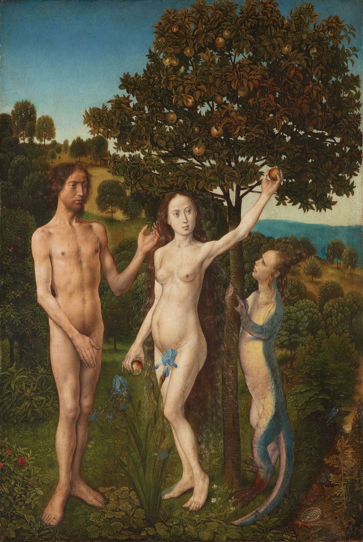 The Fall of Man panel from Hugo van der Goes's Vienna Diptych (around 1477-79) Kunsthistorischesmuseum