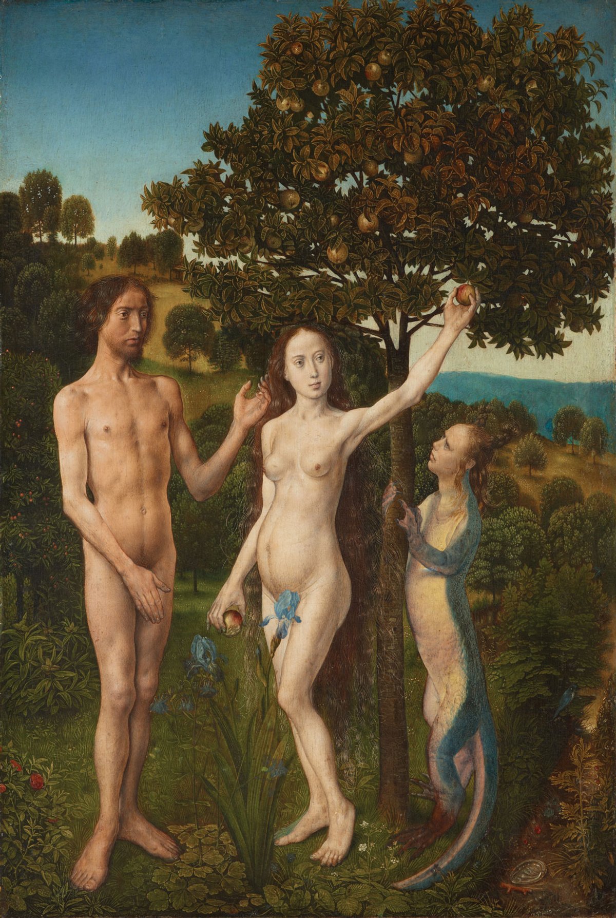 The Fall of Man panel from Hugo van der Goes's Vienna Diptych (around 1477-79) Kunsthistorischesmuseum
