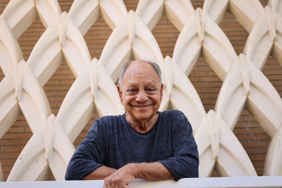 Cheech Marin outside the Cheech Marin Center for Chicano Art & Culture of the Riverside Art Museum Photo: Carlos Puma, courtesy Riverside Art Museum
