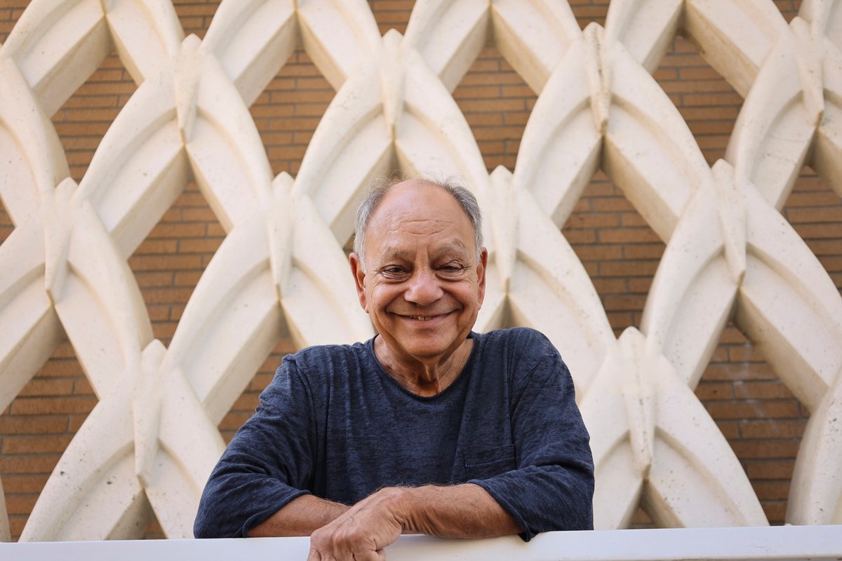 Cheech Marin outside the Cheech Marin Center for Chicano Art & Culture of the Riverside Art Museum Photo: Carlos Puma, courtesy Riverside Art Museum