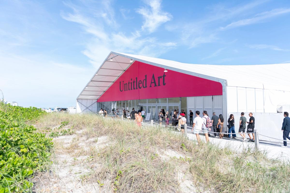 Untitled Art fair in Miami Beach in 2023. Image by World Red Eye @worldredeye