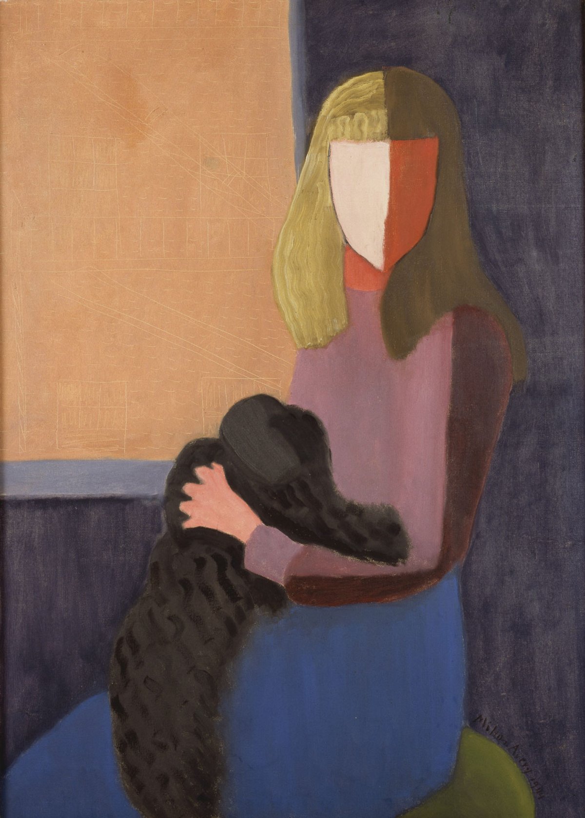 Milton Avery's Seated Girl with Dog (1944) © 2022 Milton Avery Trust/ARS, New York and DACS, London. Photo: Jim Frank