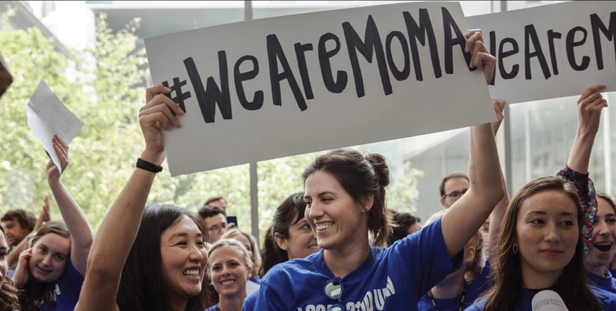 MoMA protests 2018 Courtesy of momalocal2011/Local 2110 UAW