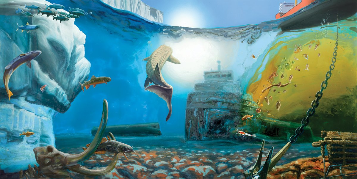 Alexis Rockman’s Pioneers (2017) Courtesy of the Artist and Sperone Westwater, New York/Chicago Cultural Center.