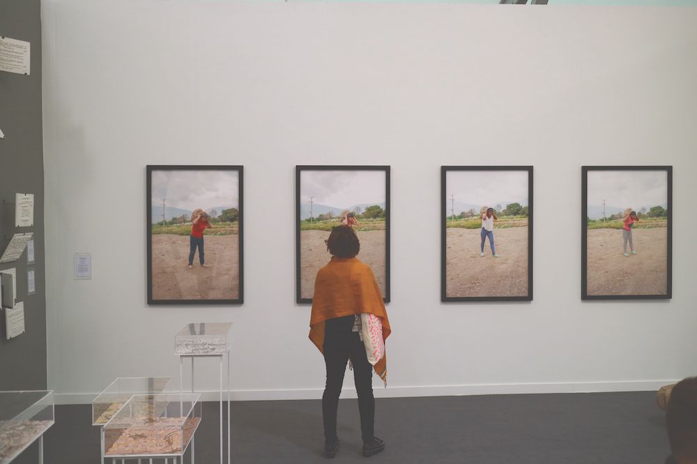 Mor Charpentier gallery is exhibiting works by the Mexican artist Teresa Margolles at Frieze New York Casey Fatchett