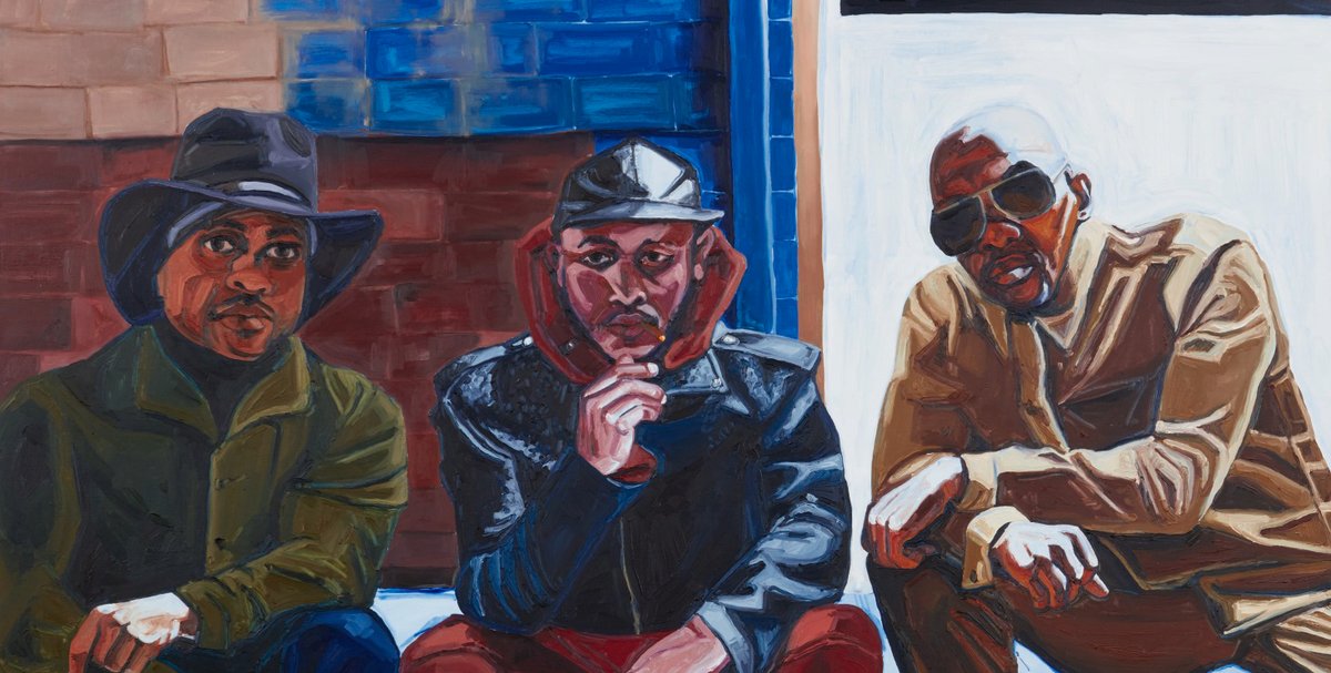 Jordan Casteel, Cowboy E, Sean Cross, and Og Jabar (2017) Jordan Casteel, Cowboy E, Sean Cross, and Og Jabar (2017) ©Jordan Casteel. Collection of Barbara and Michael Gamson. Image courtesy the artist and Casey Kaplan,  New York