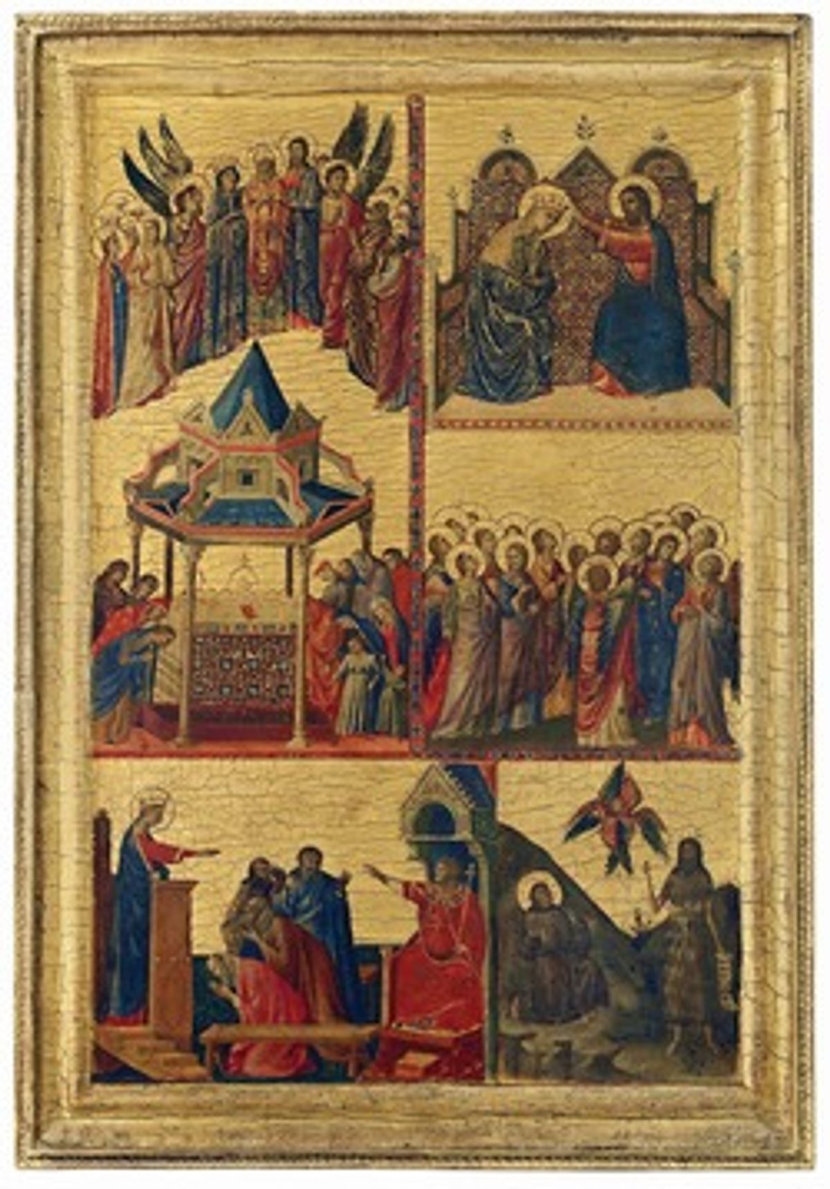 Giovanni da Rimini, Scenes from the Lives of the Virgin and other Saints (around 1300-1305) (© The National Gallery, London)