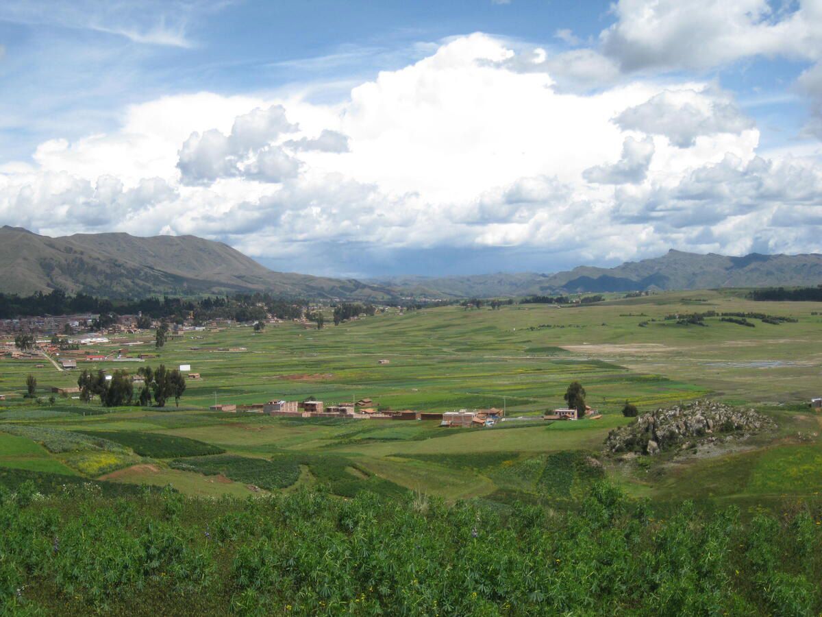 The land designated for construction of a new airport outside Chinchero before preparatory work began World Monuments Fund