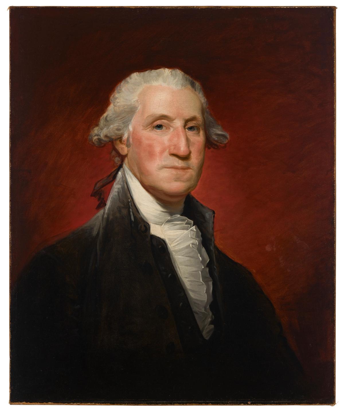 Gilbert Stuart's portrait of George Washington, painted during the president's lifetime Courtesy Christie's