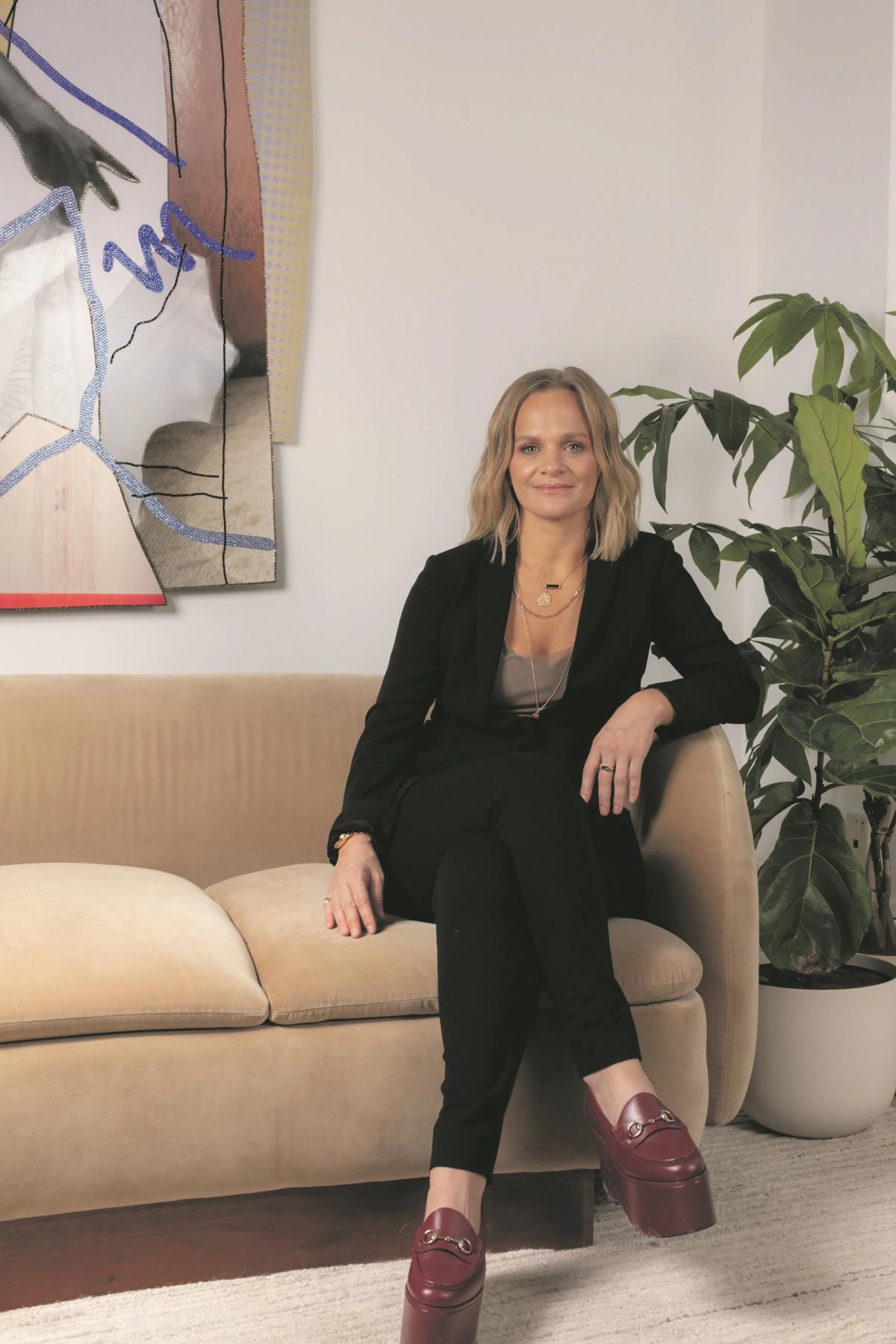 Michi Jigarjian’s impressive CV includes serving on the boards of the Brooklyn Museum and MoMA PS1, as well as founding the creative agency Work of Art Holdings
Naima Green