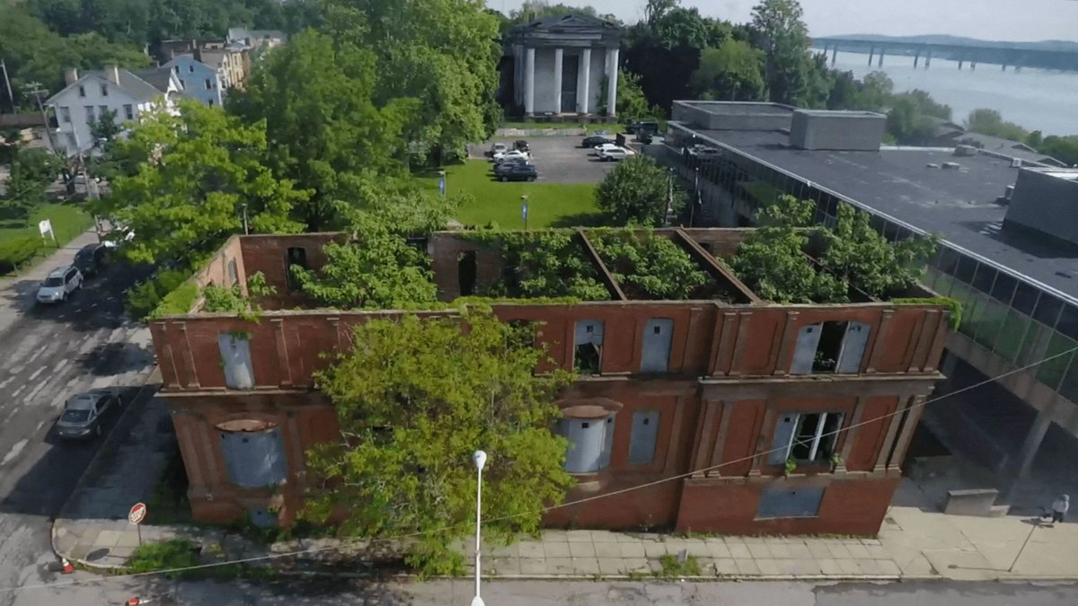 Aerial view of the City Club building in its current state Courtesy Strongroom