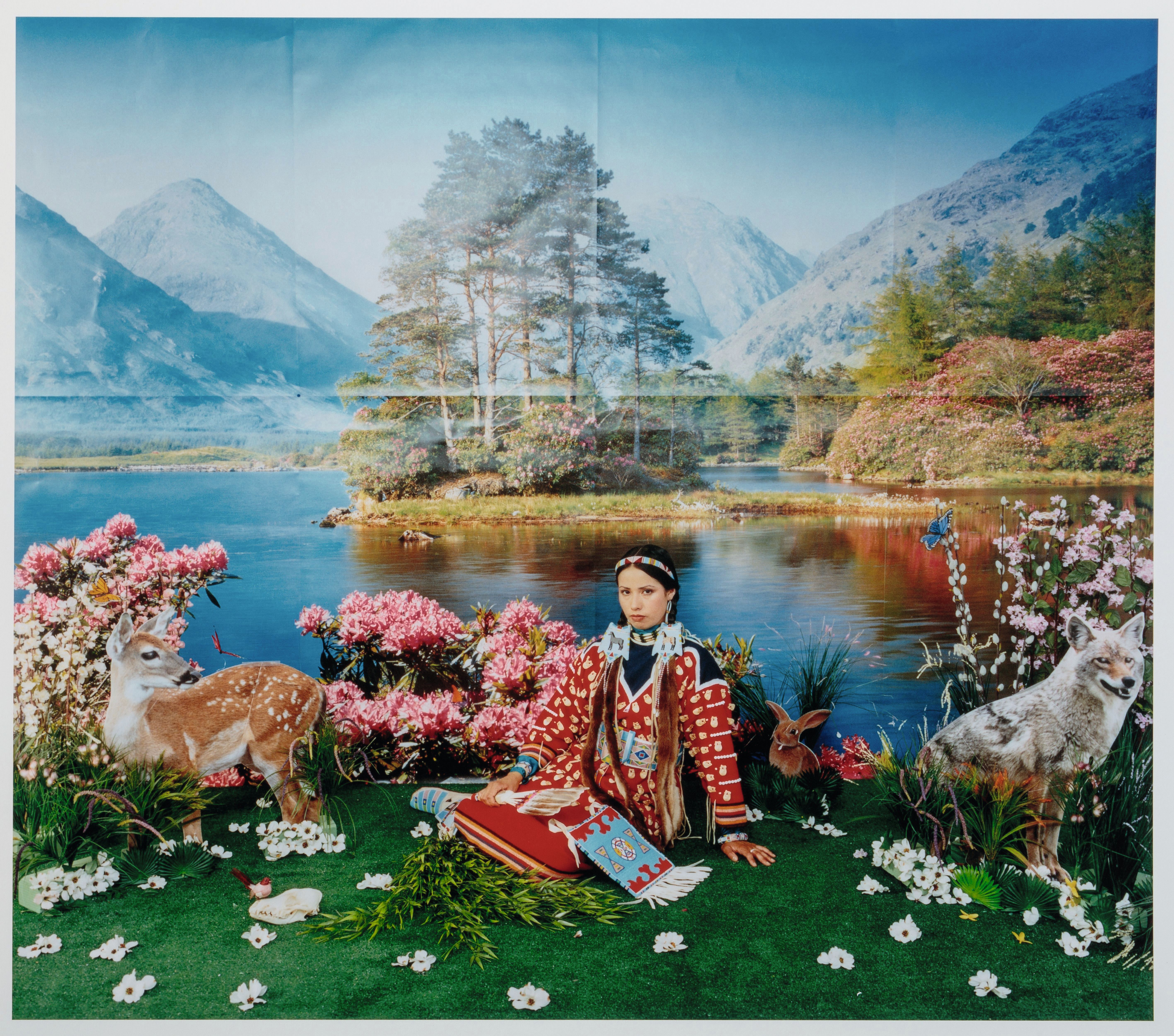 Spring—Four Seasons (2006), one of Wendy Red Star’s ironically idealised dioramas © courtesy the artist; collection of the Newark Museum of Art