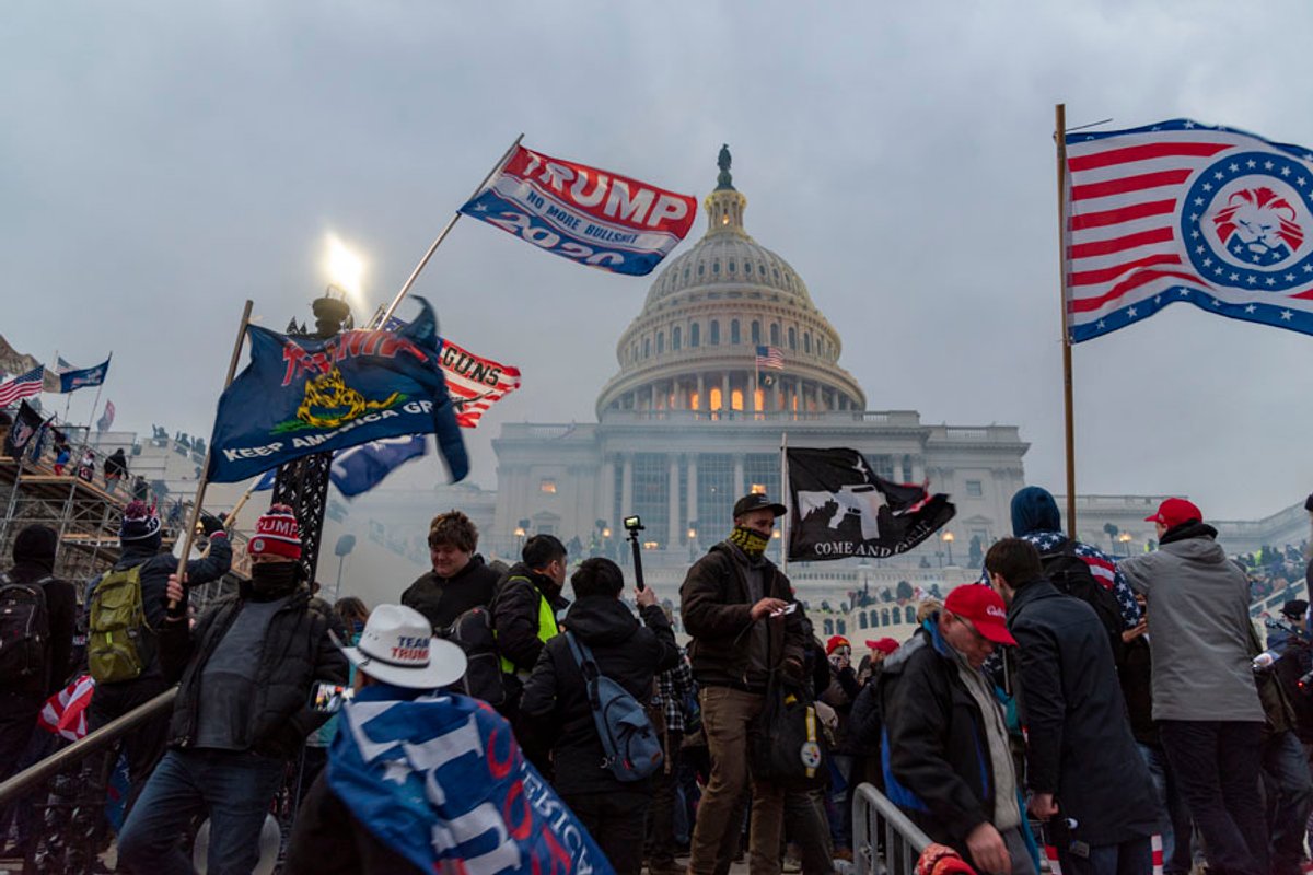 The Capitol insurrection on 6 January 2021. Photo by Blink O'Fanaye, via Flickr