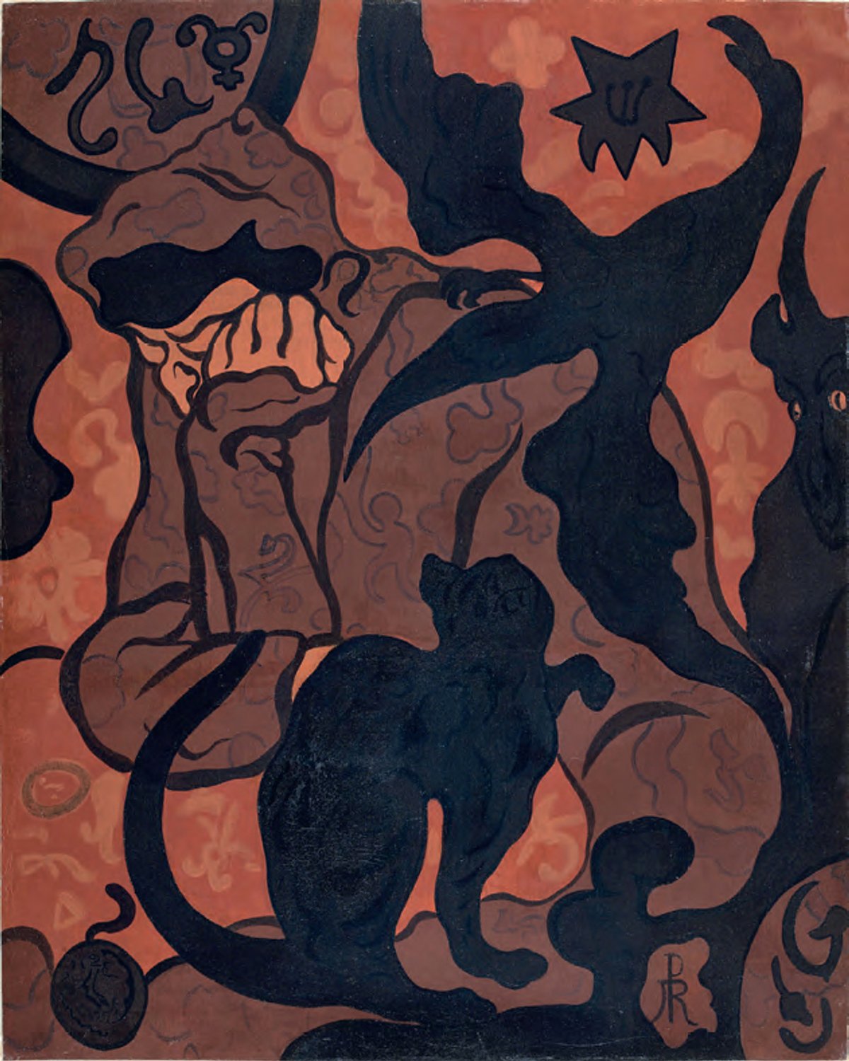 Paul Ranson, La sorcière au chat noir (Witch and black cat) (1893) © Photo: musée d'Orsay / RMN