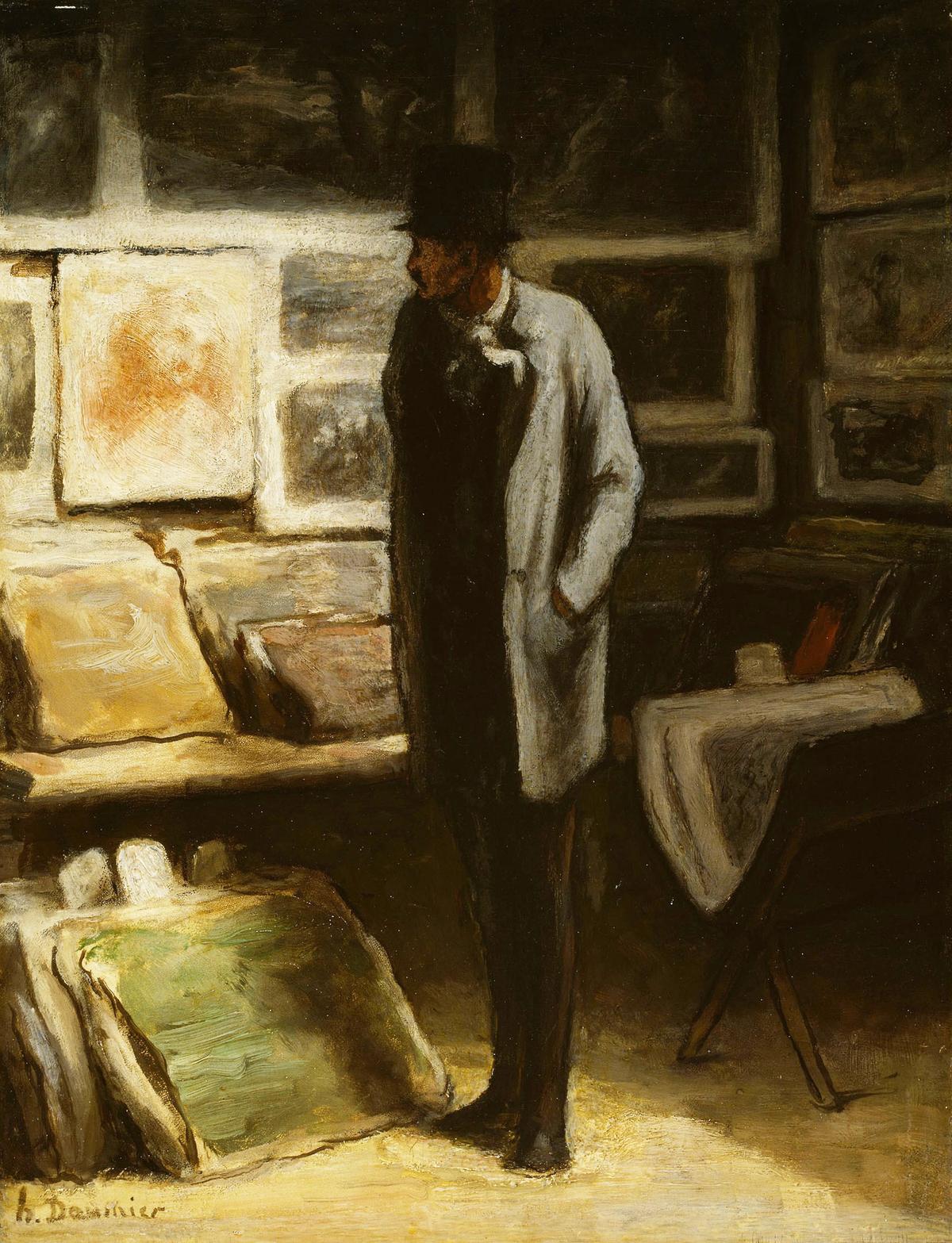 It is no longer as simple as collectors collecting art and museums bringing collectors into the fold, Felix Salmon says Honoré Daumier Victorin's The Print Collector (around 1852-68). Collection of Art institute of Chicago
