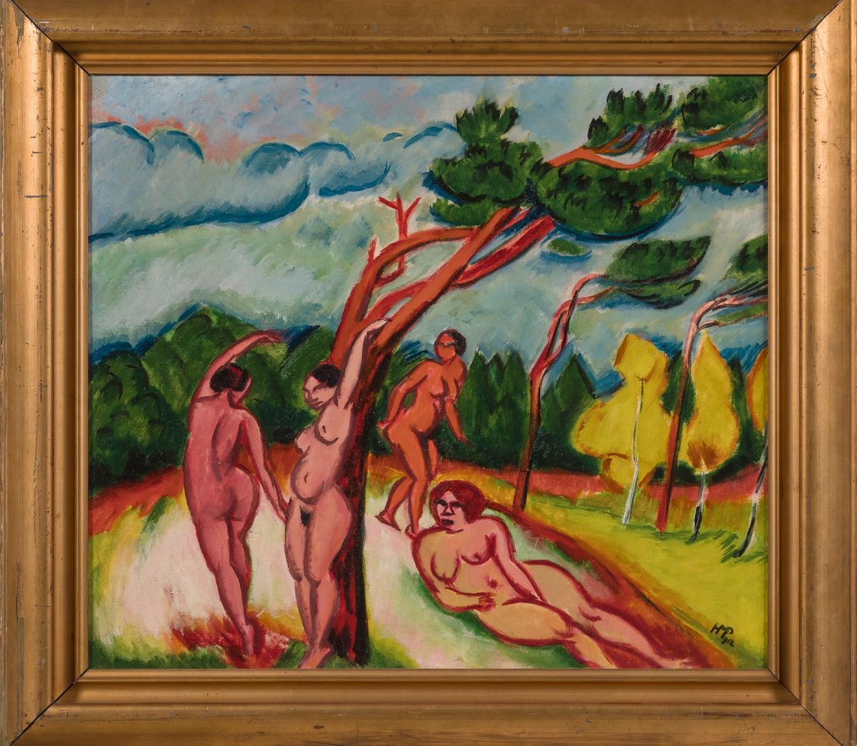 Max Pechstein, Nus dans un paysage (1912) Photo: © Musée des Beaux-Arts de Nancy / Jean-Yves Lacote.