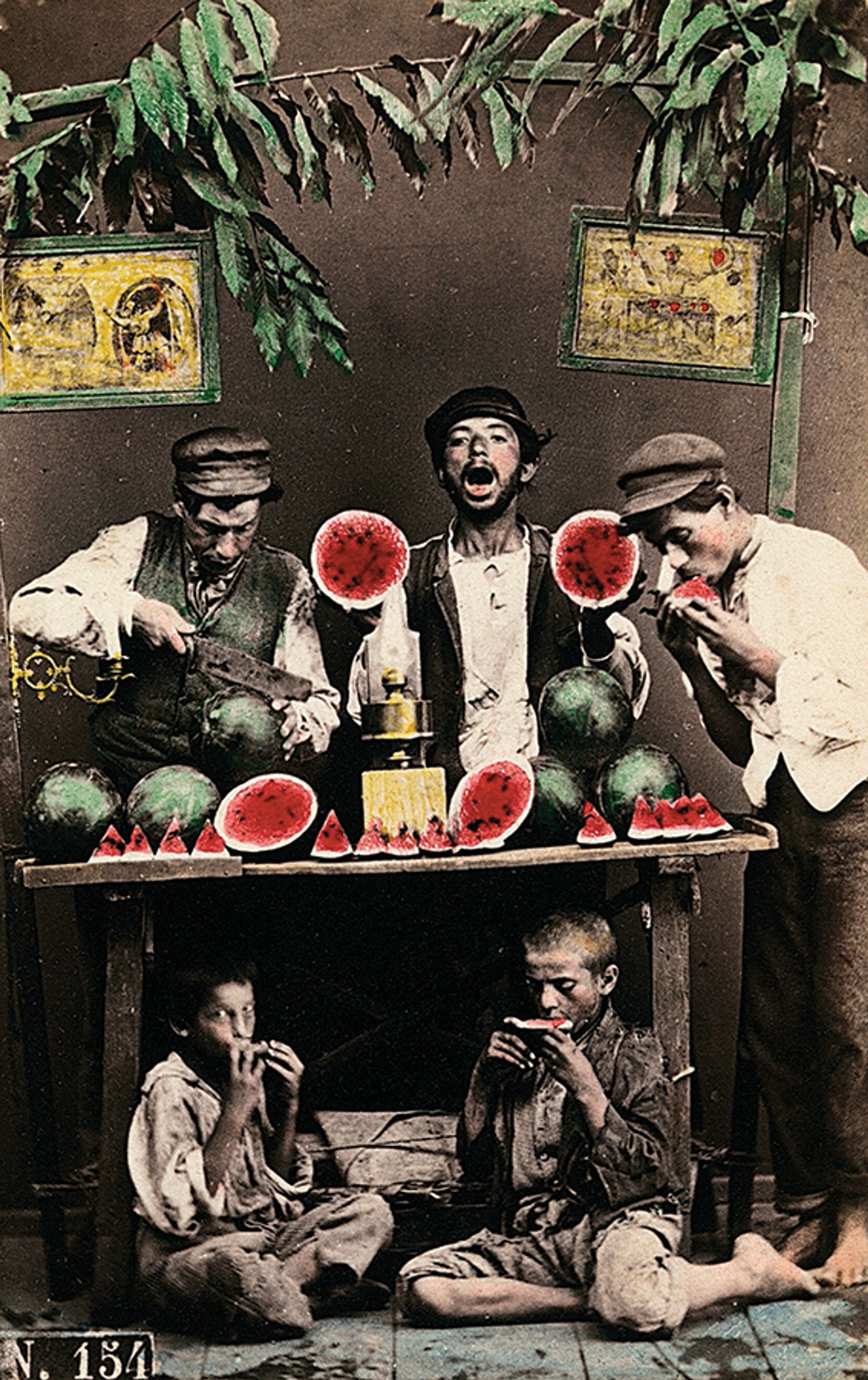 Taken in Naples, Watermelon Sellers (around 1860) by Giorgio Conrad is now  held in the Alinari Archives in Florence © Giorgio Conrad/Alinari Archives, Florence/Alinari via Getty Images
