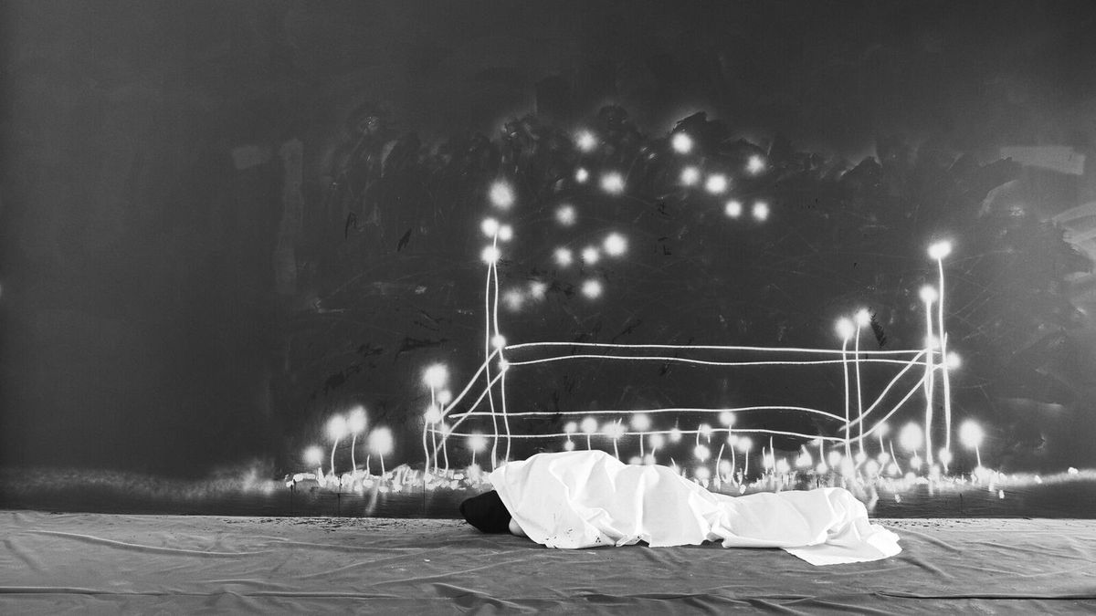 Robin Rhode's Untitled (Harvest) from 2005 Courtesy of the artist and Stevenson