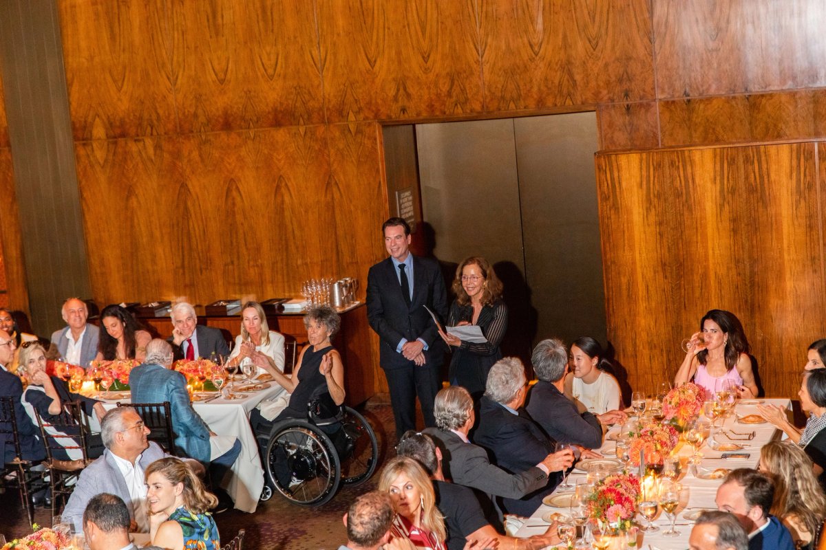 David Maupin and Rachel Lehmann at a dinner for their gallery's opening at The Grill, in the Seagram Building © Benjamin Lozovsky/BFA.com