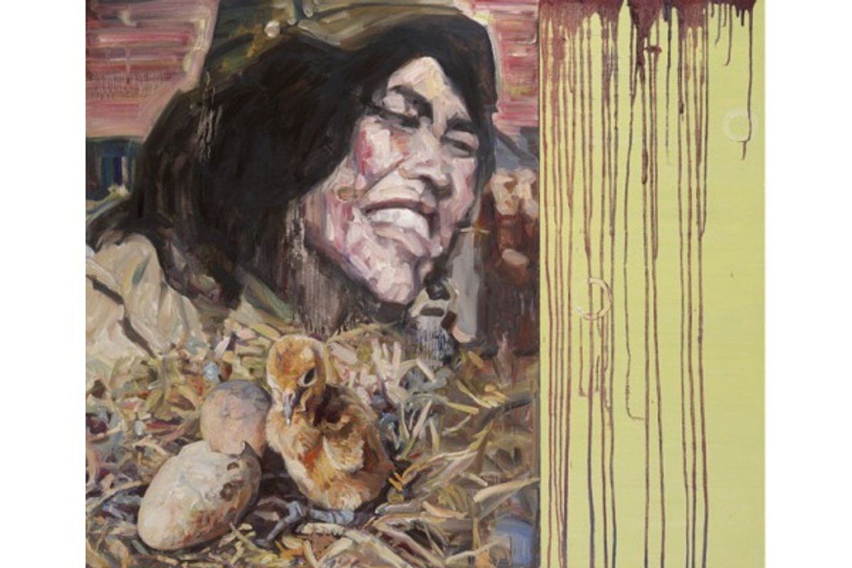 Hung Liu's Tis the Final Conflict #4 (2007) Courtesy of 10 Chancery Lane Gallery