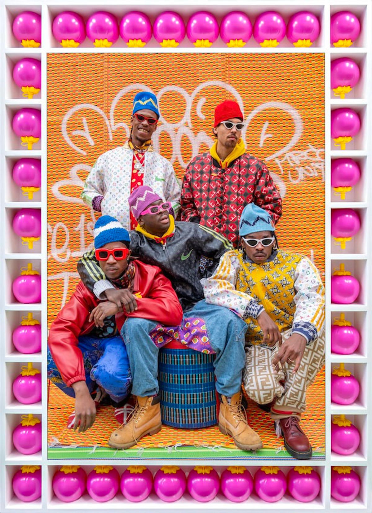 Hassan Hajjaj’s Our Motherland Collective (2023) from his My London Rockstars series of portraits Courtesy the artist