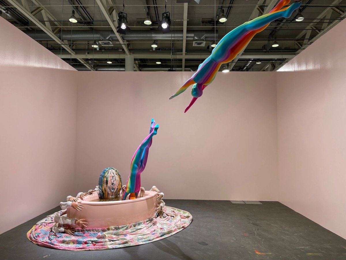 Kris Lemsalu's Holy Hell O (2018), presented by Temnikova & Kasela, Tallinn, in collaboration with Meyer Kainer, Vienna Photo: Gareth Harris